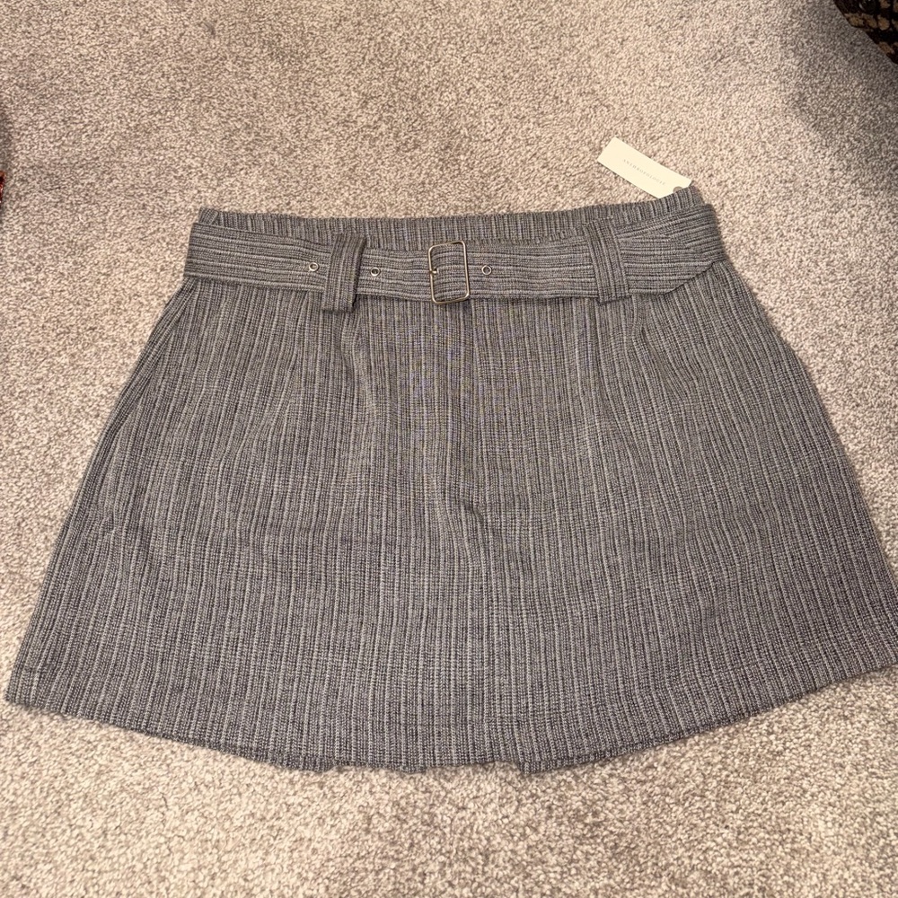 Gray Pinstripe Women's Skirt